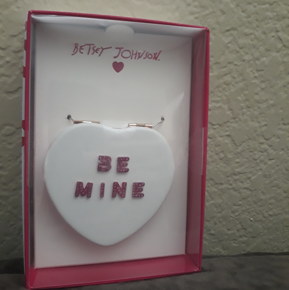 Betsy Johnson Be Mine Compact Mirror